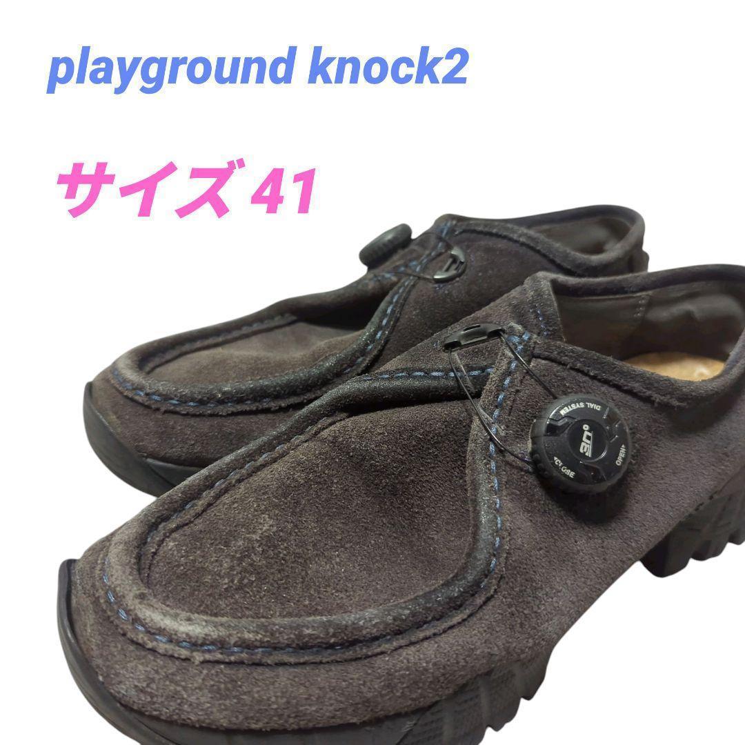 playground knock2 プレイグラウンド ブラック　サイズ 41