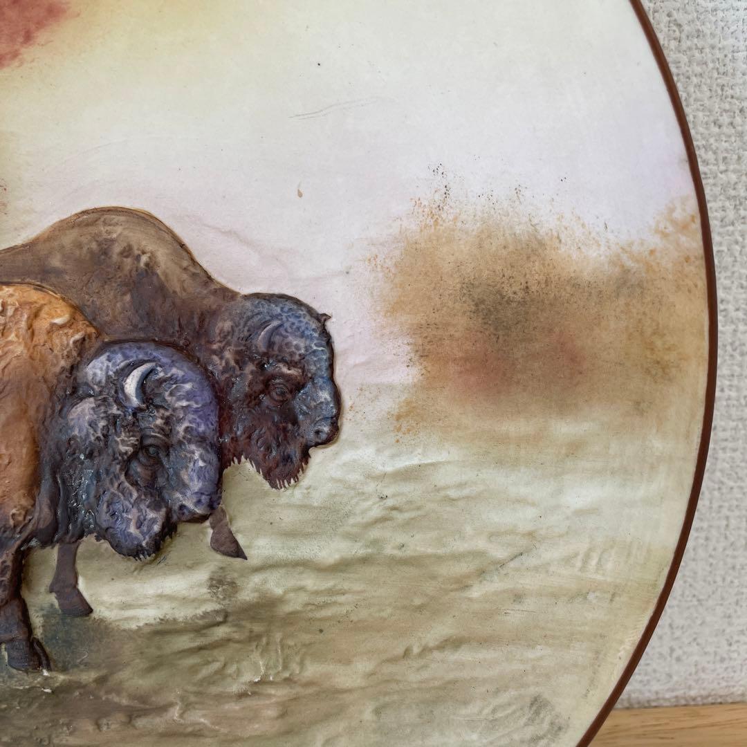 ＊モールド＊バイソン＊１９１１年＊米国輸出・２７cm・オールドノリタケ・