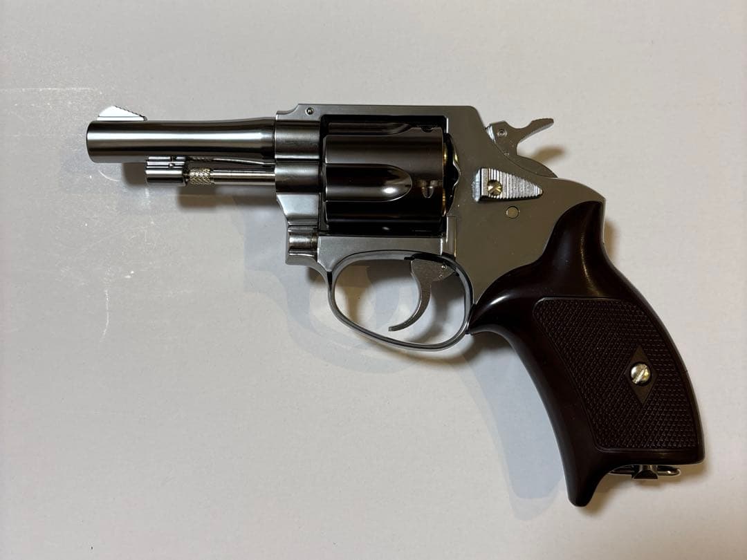 マルシン ポリスリボルバー 77ミリ銃身 シルバーABS