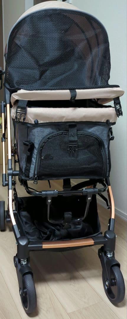 さ*む様 Totoro ball ペットカート 犬 バギー4輪 ベージュ