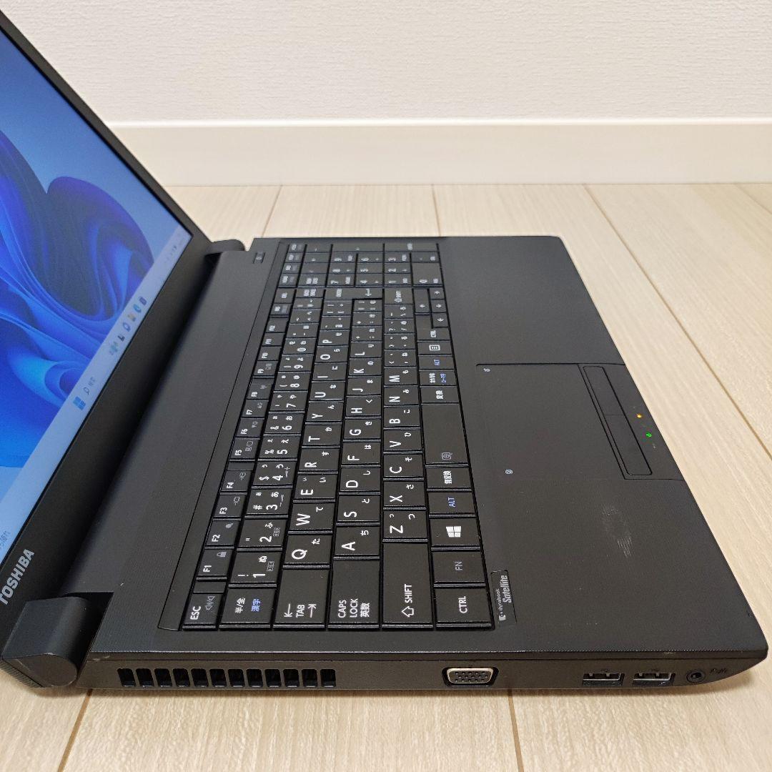 【美品】東芝 office ノートパソコン 黒 Dynabook B554/K