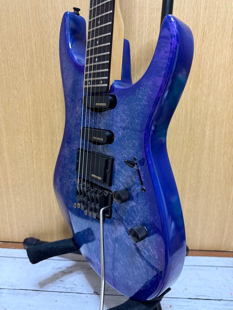 【メンテ済】Fernandes FR-55エレキギターラップ塗装フェルナンデス