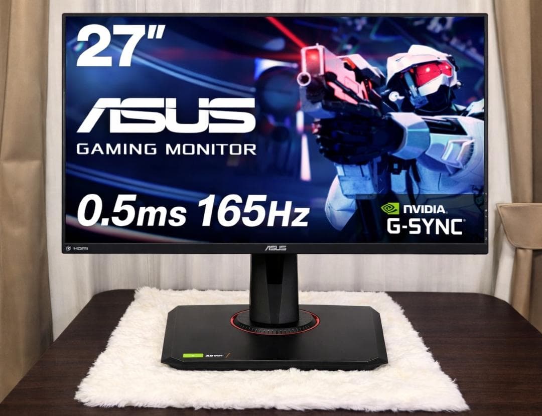 ASUS 27インチ ゲーミングモニター G-SYNC 165Hz
