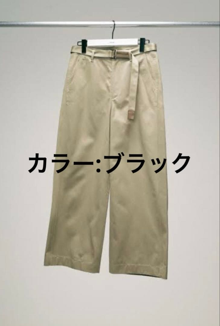 sacai 25ss Cotton Chino Pants Black サイズ1