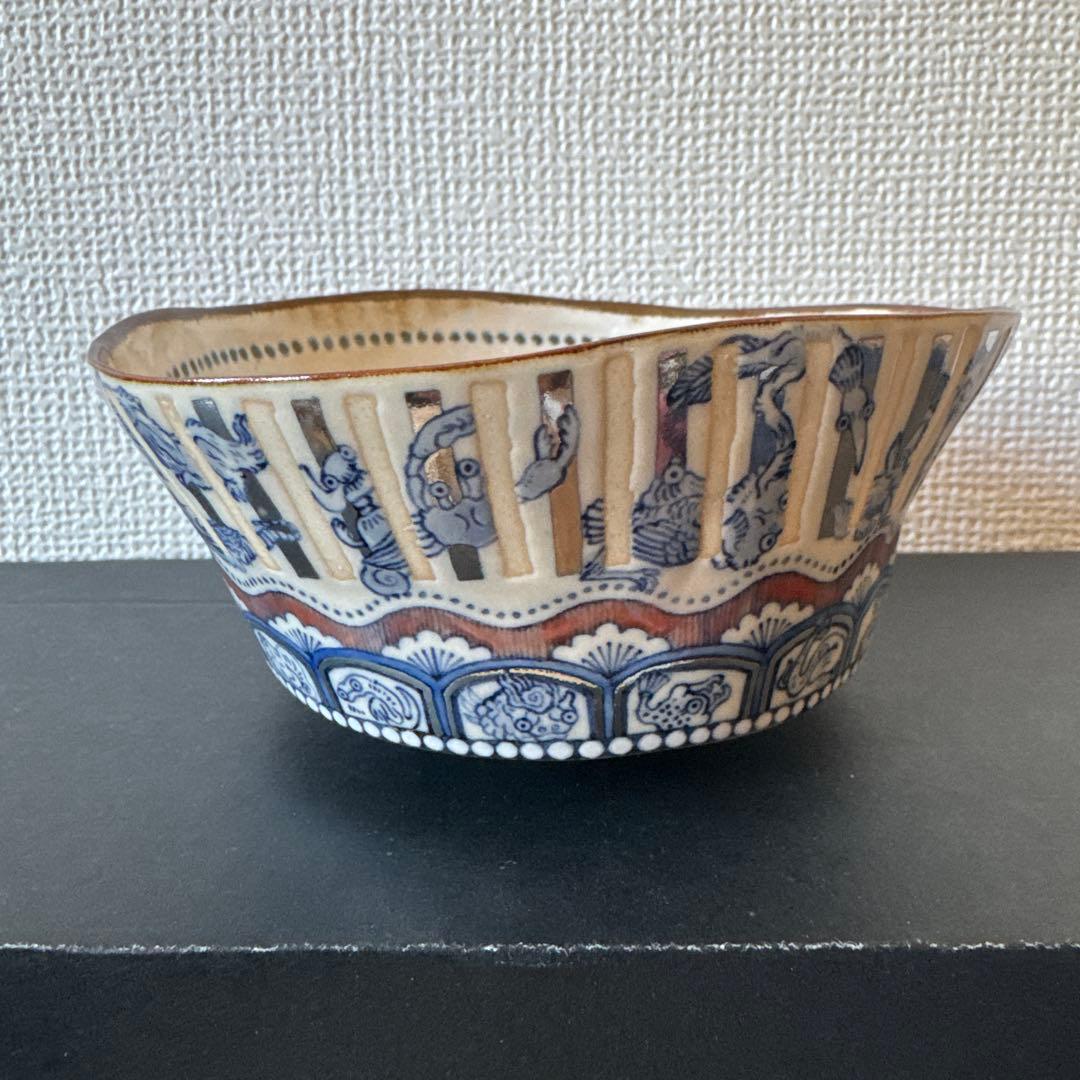 由良薫子　妖怪染付茶盌　茶碗　新品未使用