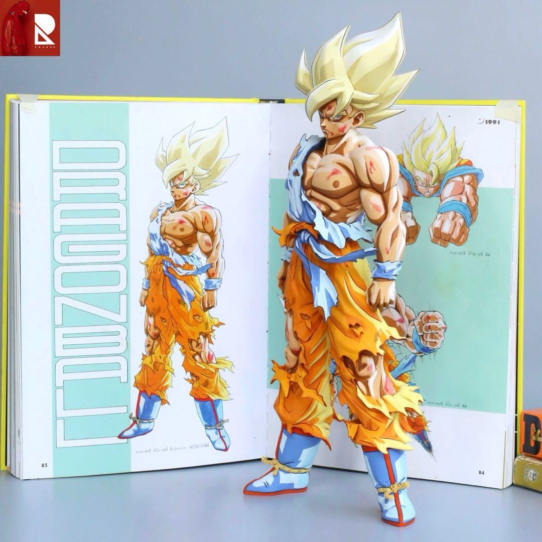 ドラゴンボールSMSP サイズ 伝説の超サイヤ人 孫悟空 リペイント 二次元彩色