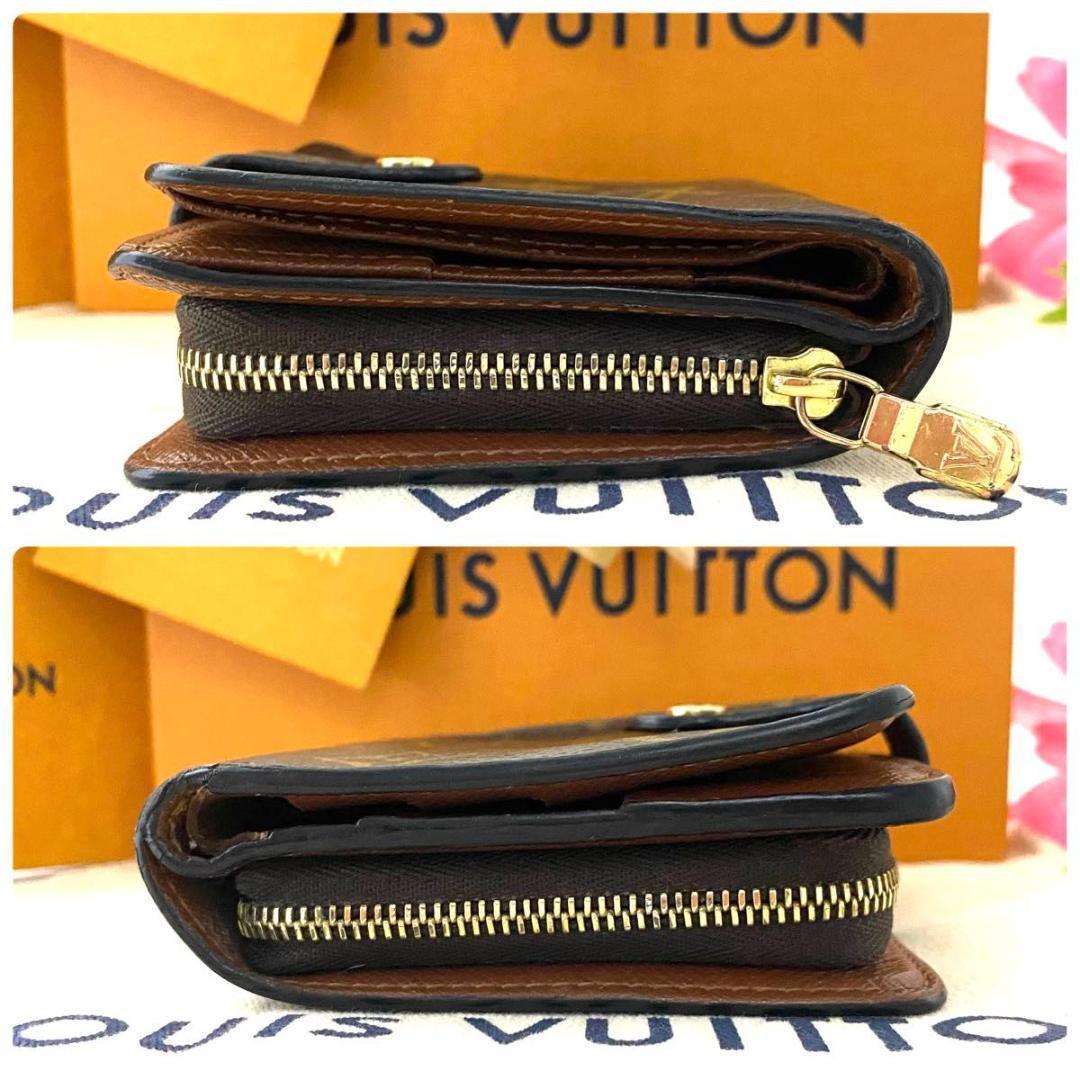 ルイ ヴィトン◎モノグラム コンパクトジップ 二つ折り財布 ラウンドファスナー