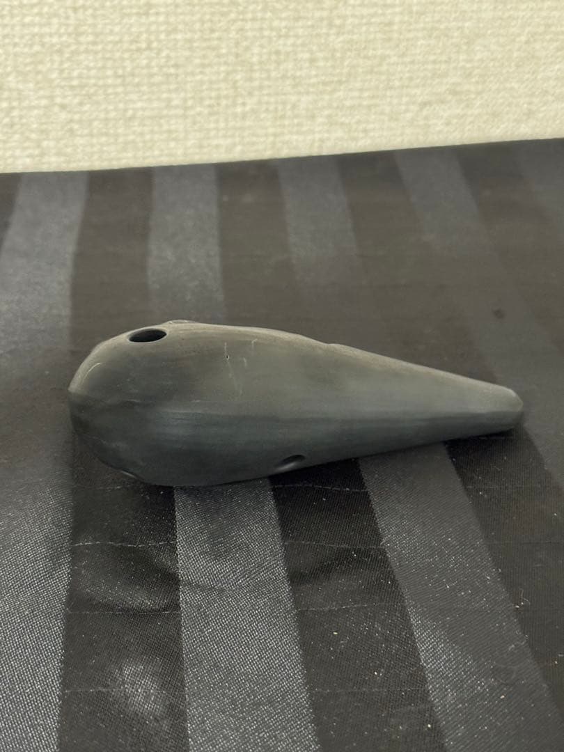 オカリナ　3F 黒　陶　平本