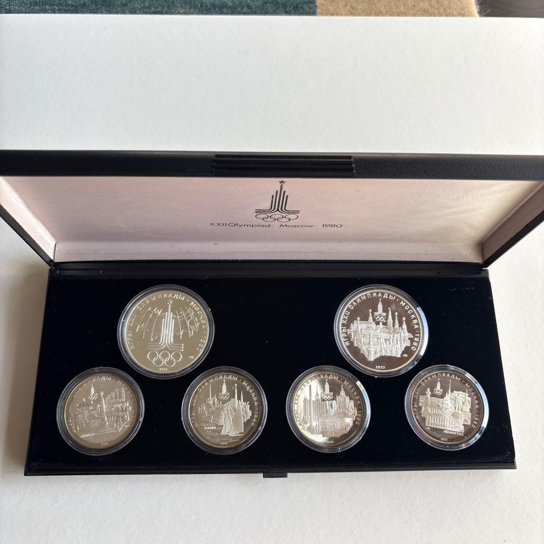 heapin 様◾️1980年モスクワオリンピック記念銀貨6枚セット
