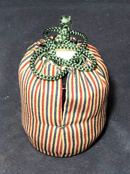 【茶道具】前大徳寺森山歓渓箱書 旦入造 黒楽茶入 『一念』 茶入172