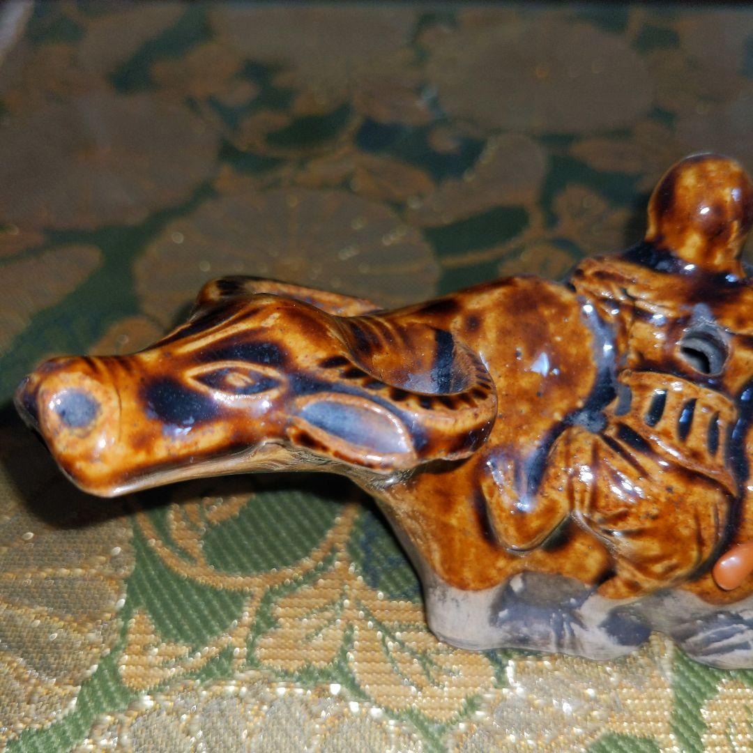 【最終価格】中国　水牛図水滴　蝋印付