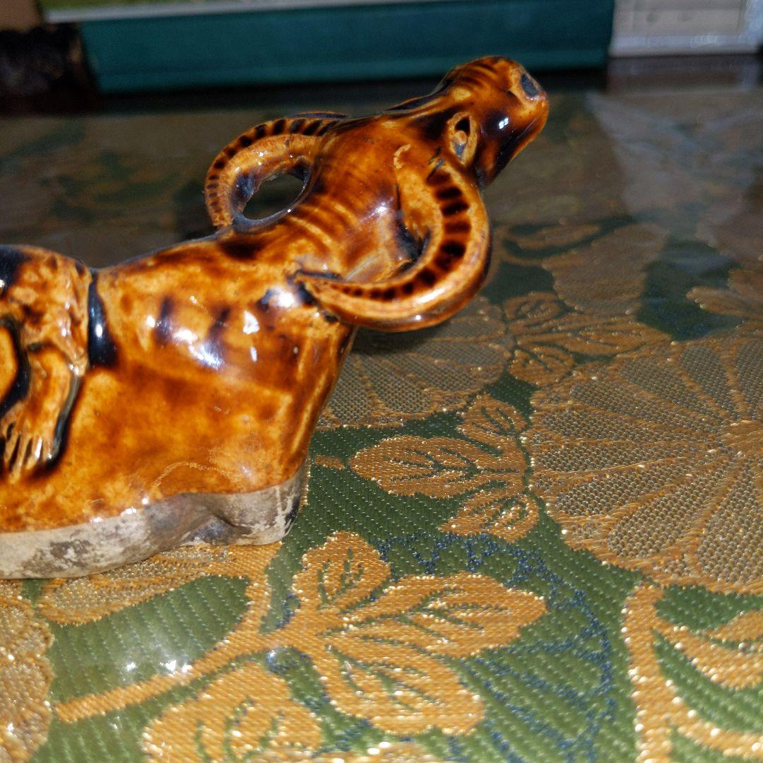 【最終価格】中国　水牛図水滴　蝋印付