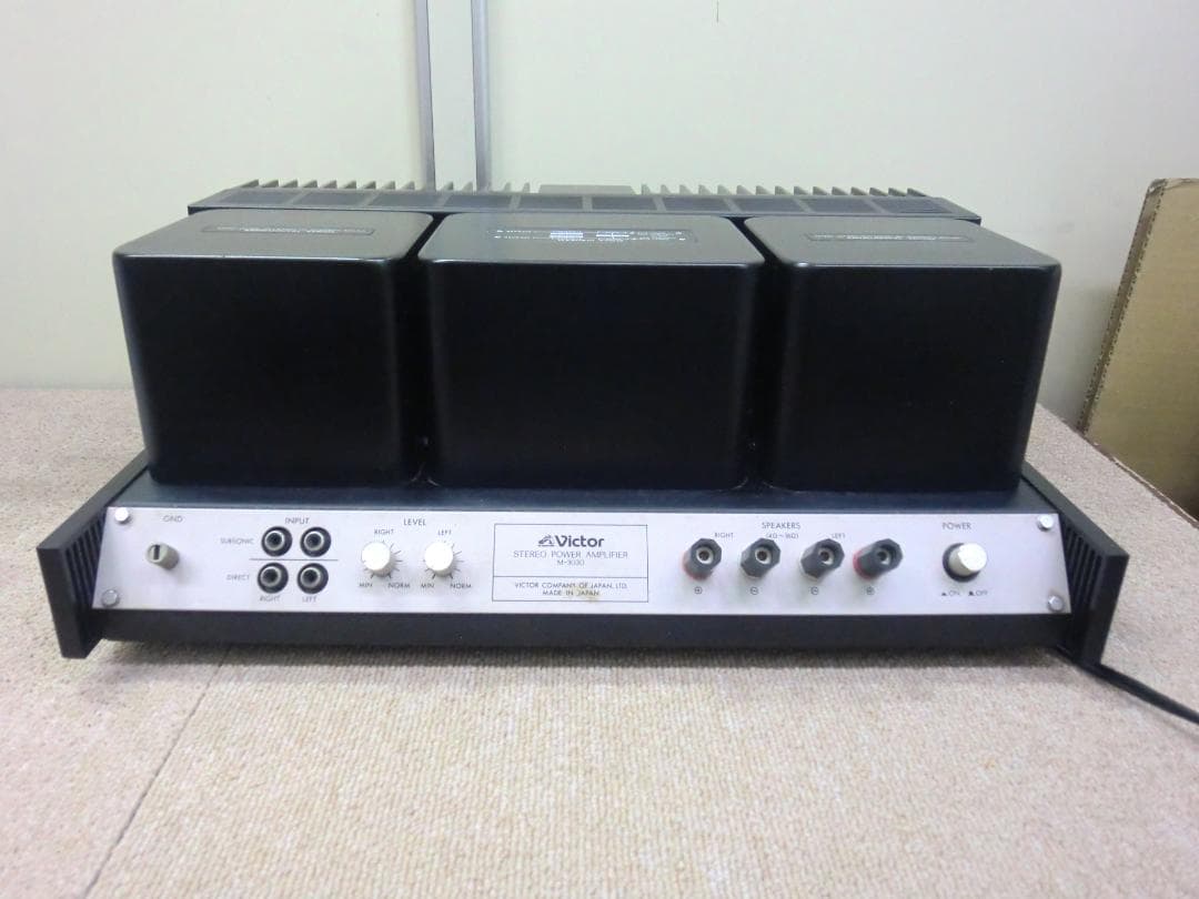 【中古現状品】ビクター ステレオパワーアンプ M-3030 トランジスタ