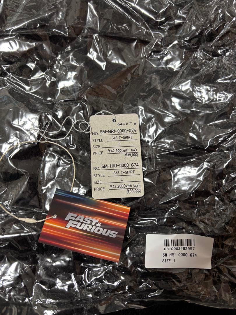 トップス SAINT Mxxxxxx x FAST AND FURIOUS SS Tee