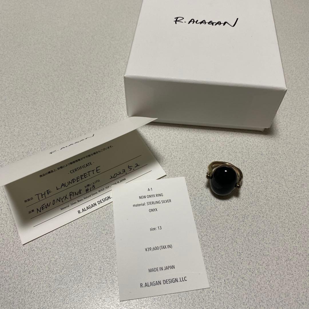アクセサリー r.alagan onyx ring