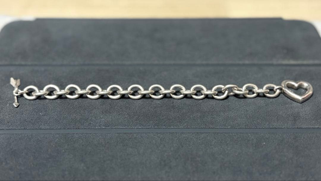 94年製 old tiffany ハートブレスレット