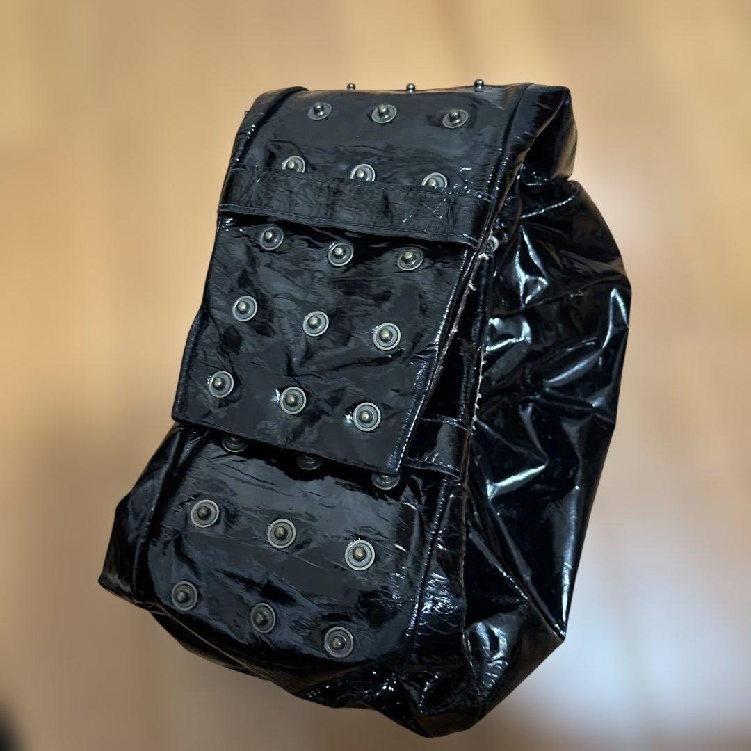 エバゴス　ebagos エナメル　スタッズバッグ　used