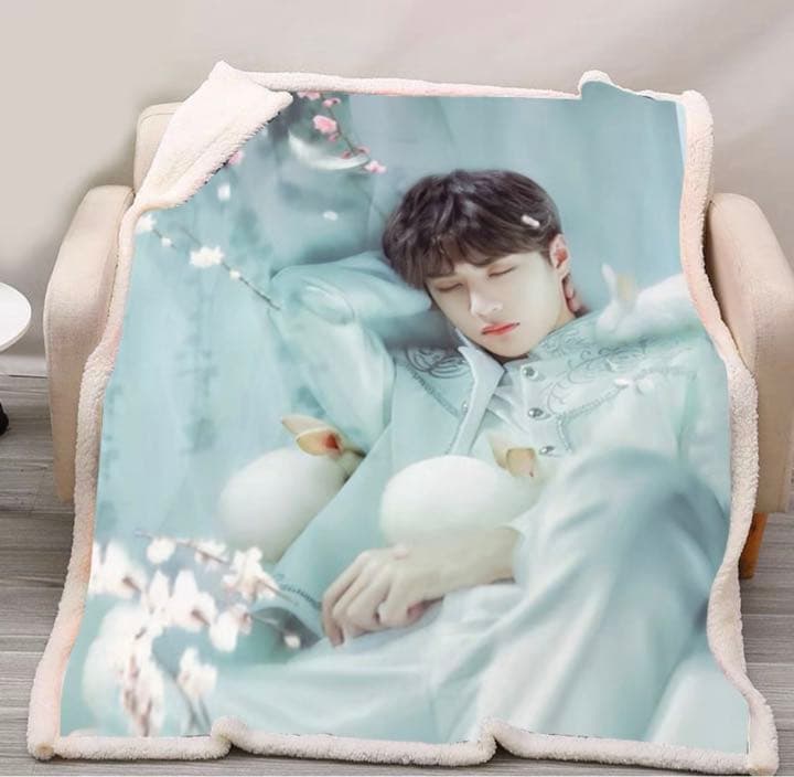 王一博 陳情令 ブランケット 100×150cm 2層厚み 冬向け 肖戦