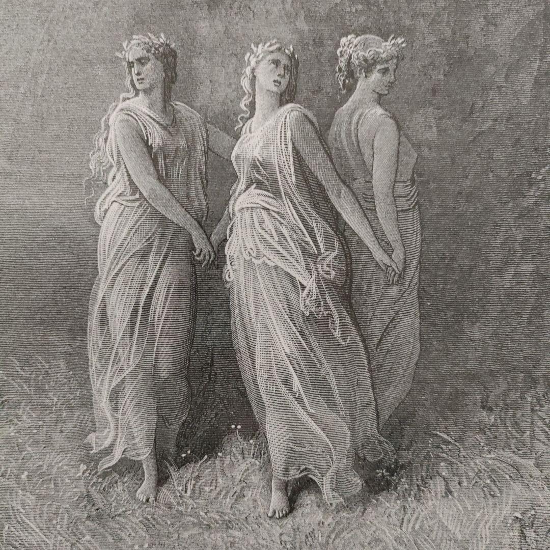 未使用\" ギュスターヴ ドレ　木口木版『神曲/ダンテ』1800年代後半制作