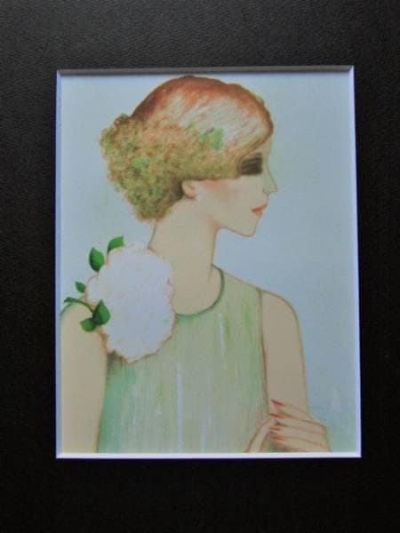 カシニョール 、【LOUISE】、日本未発売、希少画集画、新品高級額・額装付