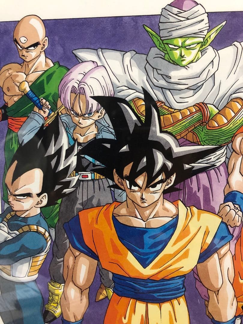 鳥山明　ドラゴンボール　折込みポスター用　イラスト　WJ　1991年　30cm