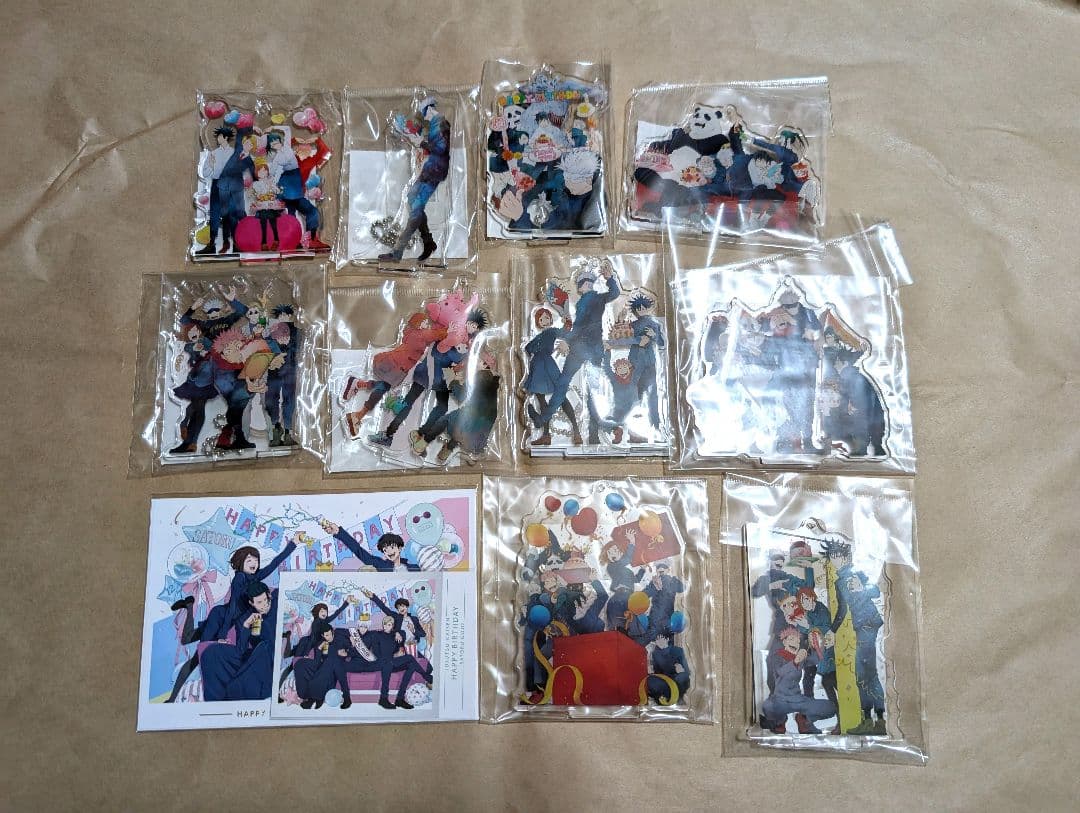 呪術廻戦　MAPPA　アクリルスタンド　ポストカード　Birthday　11個