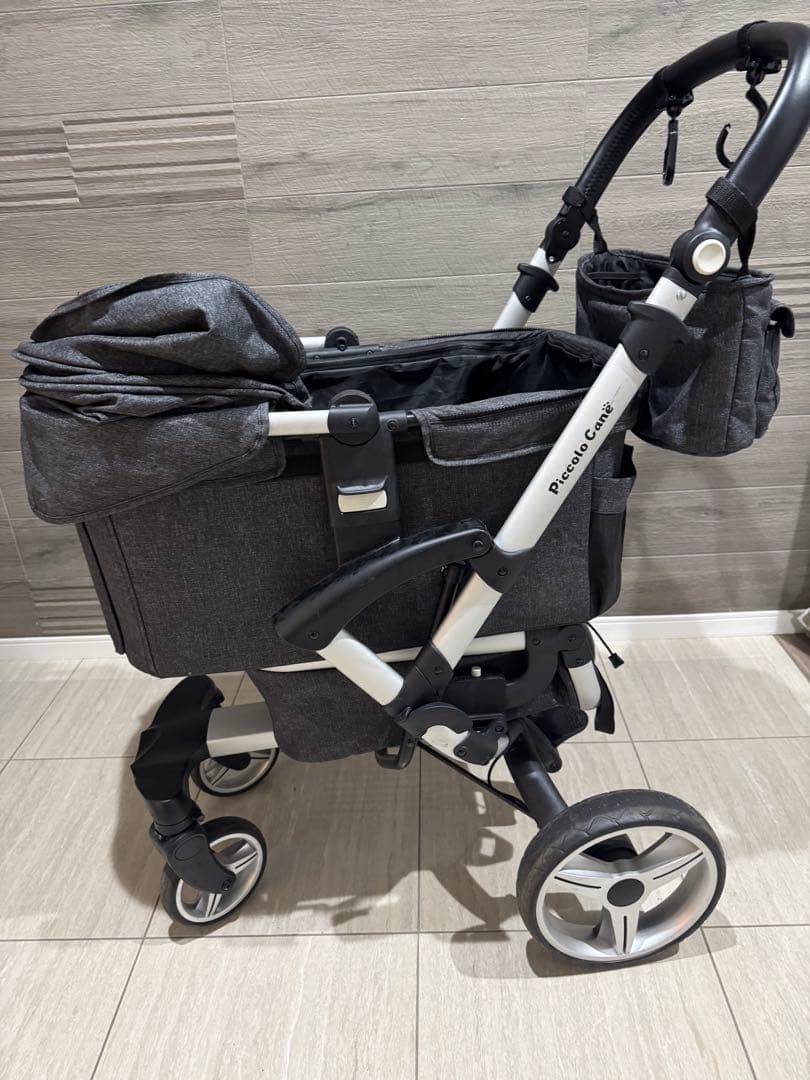 ぺい様　ピッコロカーネ　ベント　ペットカート 最大耐荷重50kg ダークグレー