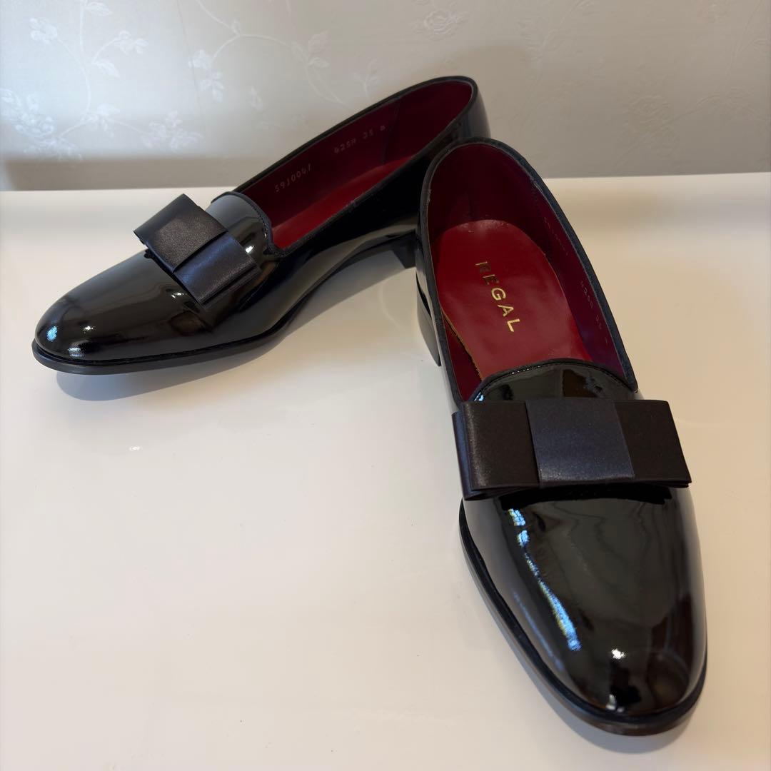 リーガル REGAL オペラパンプス ローファー 425R ブラック 25cm