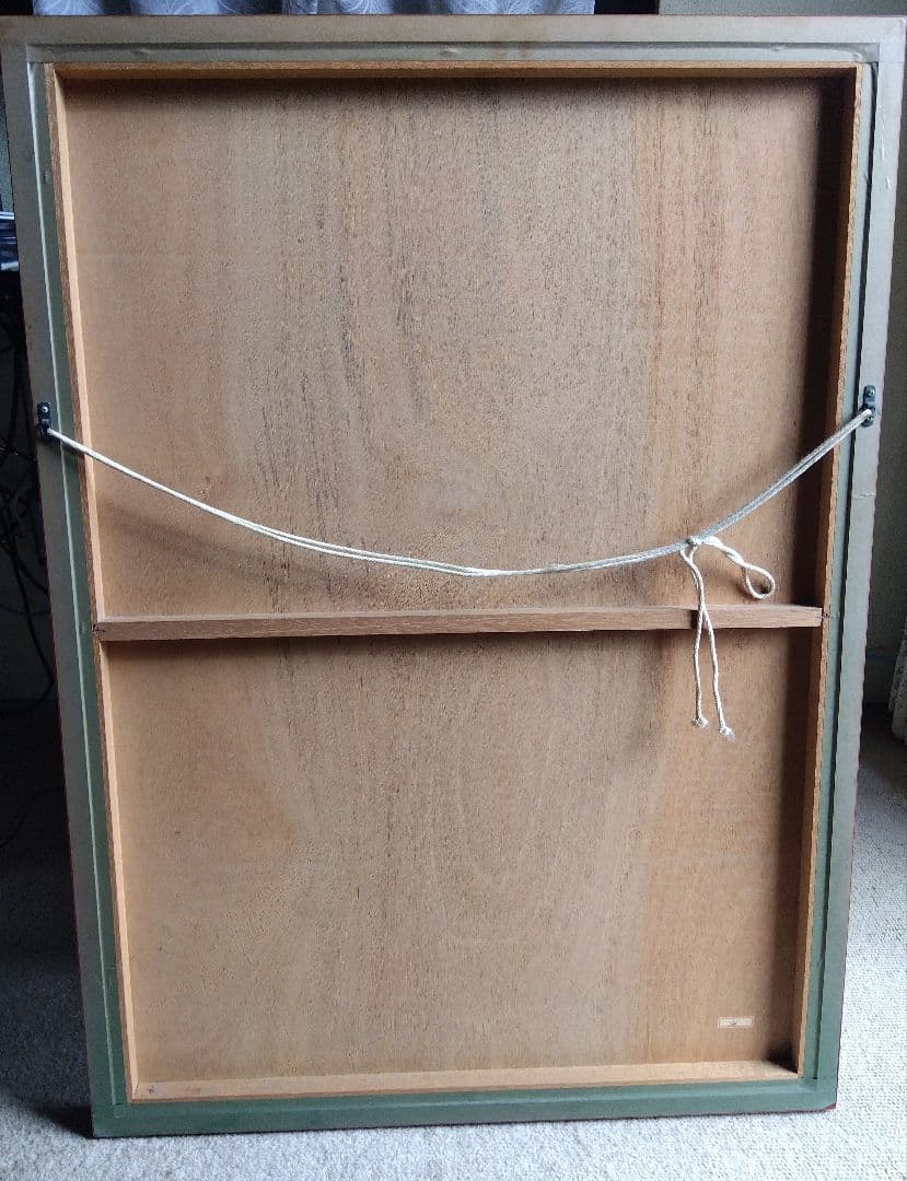 水墨画 月と木と舟の風景