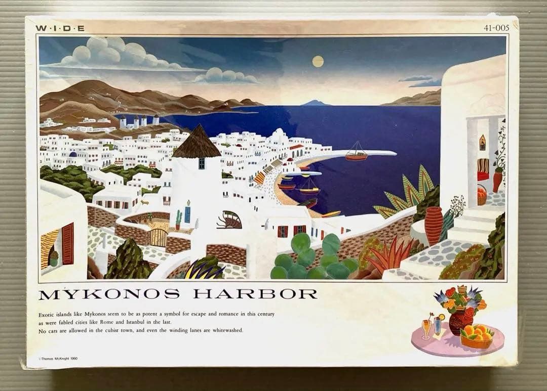 ミコノス　ハーバー　トーマス・マックナイト　ジグソーパズル 1000ピース