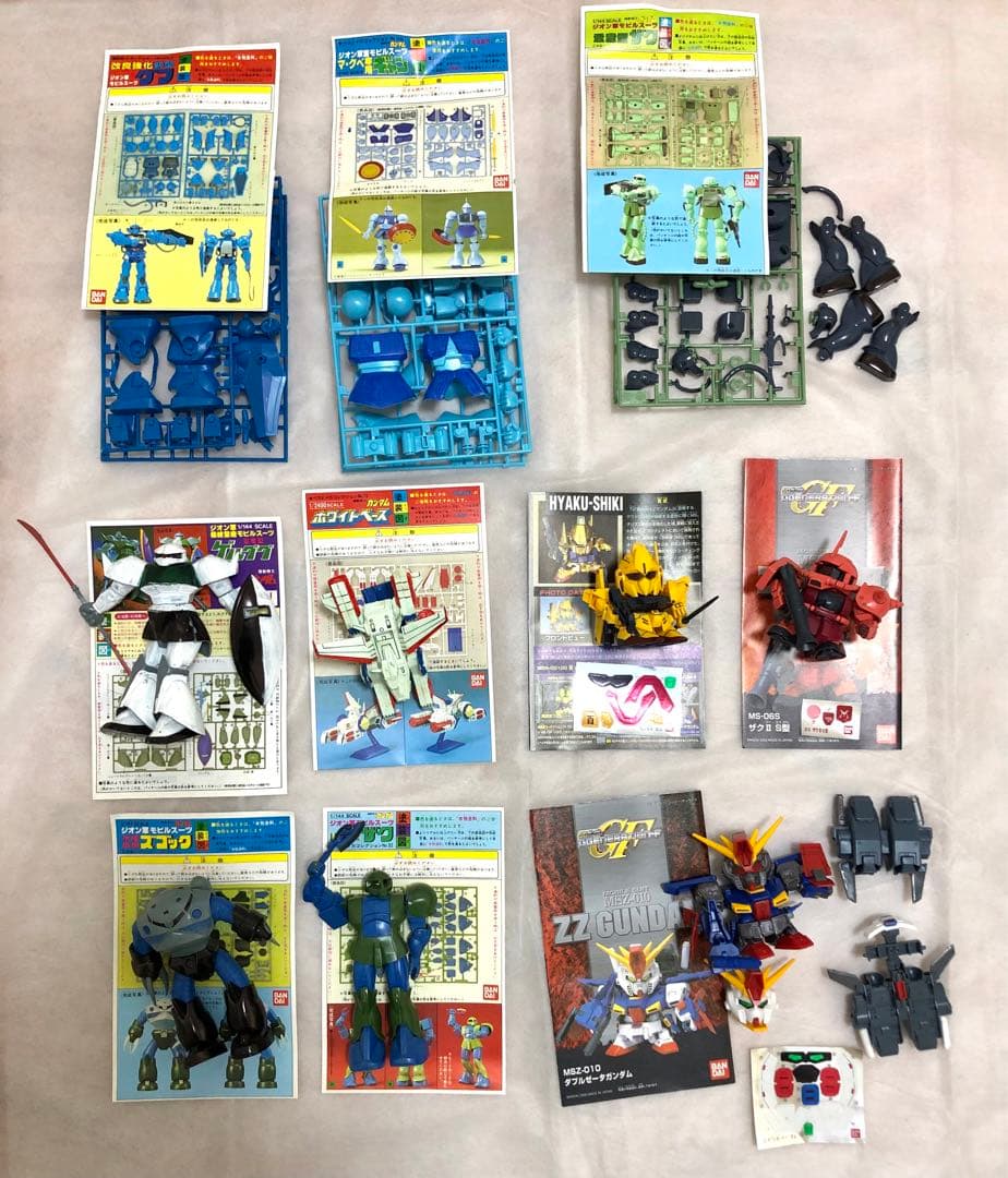 ガンプラ　塗装図　SDガンダム　ジャンク品　まとめ売り
