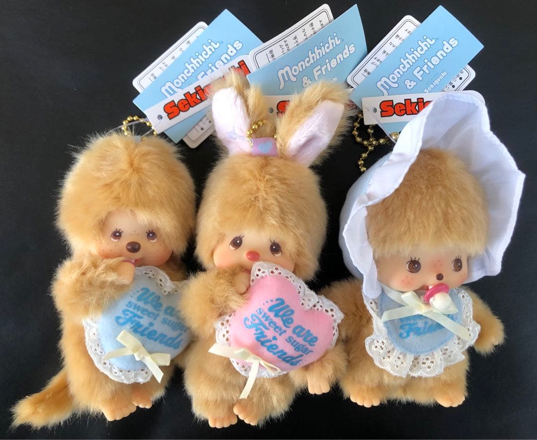 激カワ❣️正規品新品タグ付　スウィートシュガーモンチッチキーチェーン3set‼️
