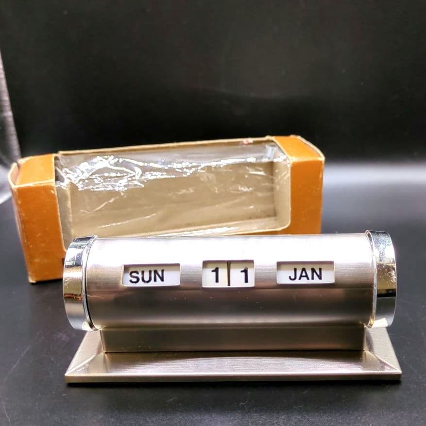 パークシャーマン 卓上デスクカレンダー ヴィンテージ レトロ 箱付き