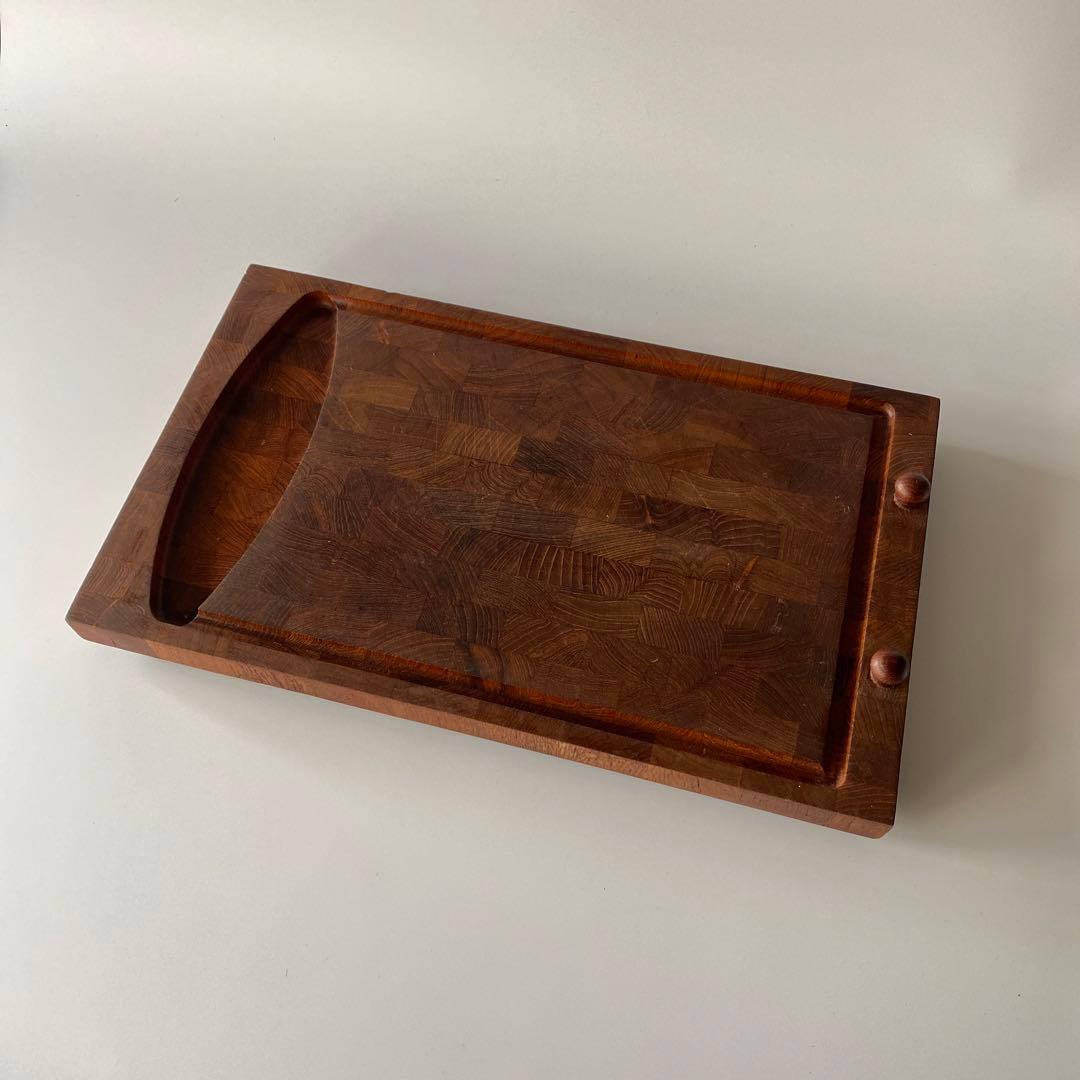 DIGSMED チーク カッティングボード 約45cm トレイ デンマーク 北欧