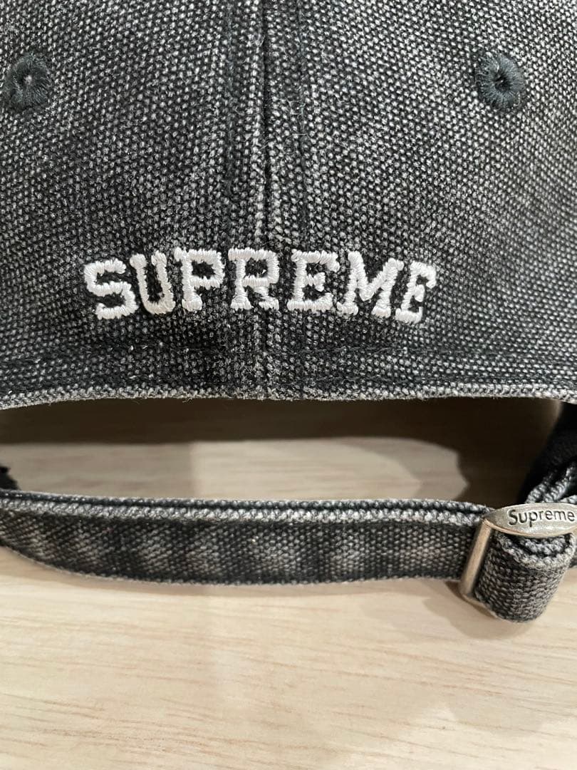 U*様 Supreme デニムキャップ ブラック/グレー