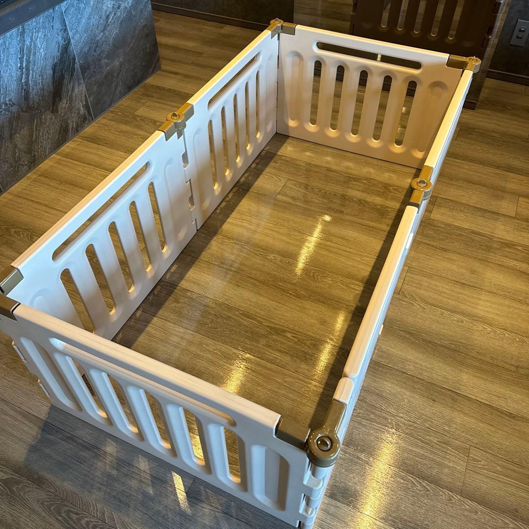 【美品】リッチェル ペット用 3ウェイサークル 6面50H ベージュ