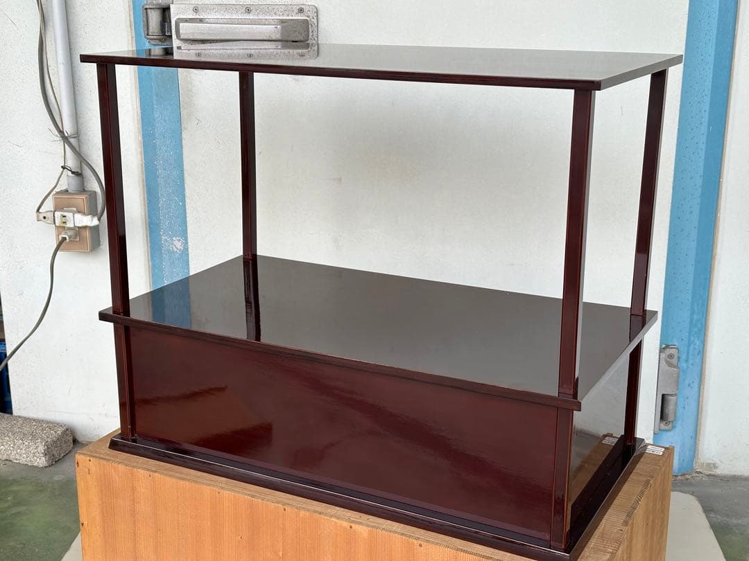 a453 送料無料 組立式 紹鴎棚 木製 漆器 茶道具