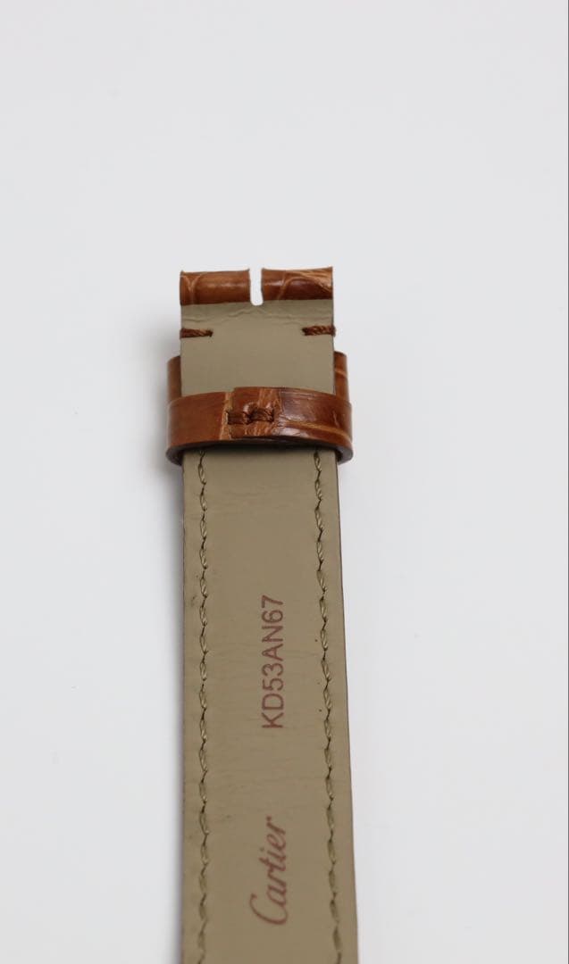 Cartier クロコダイル ブラウン 純正ベルト 15mm