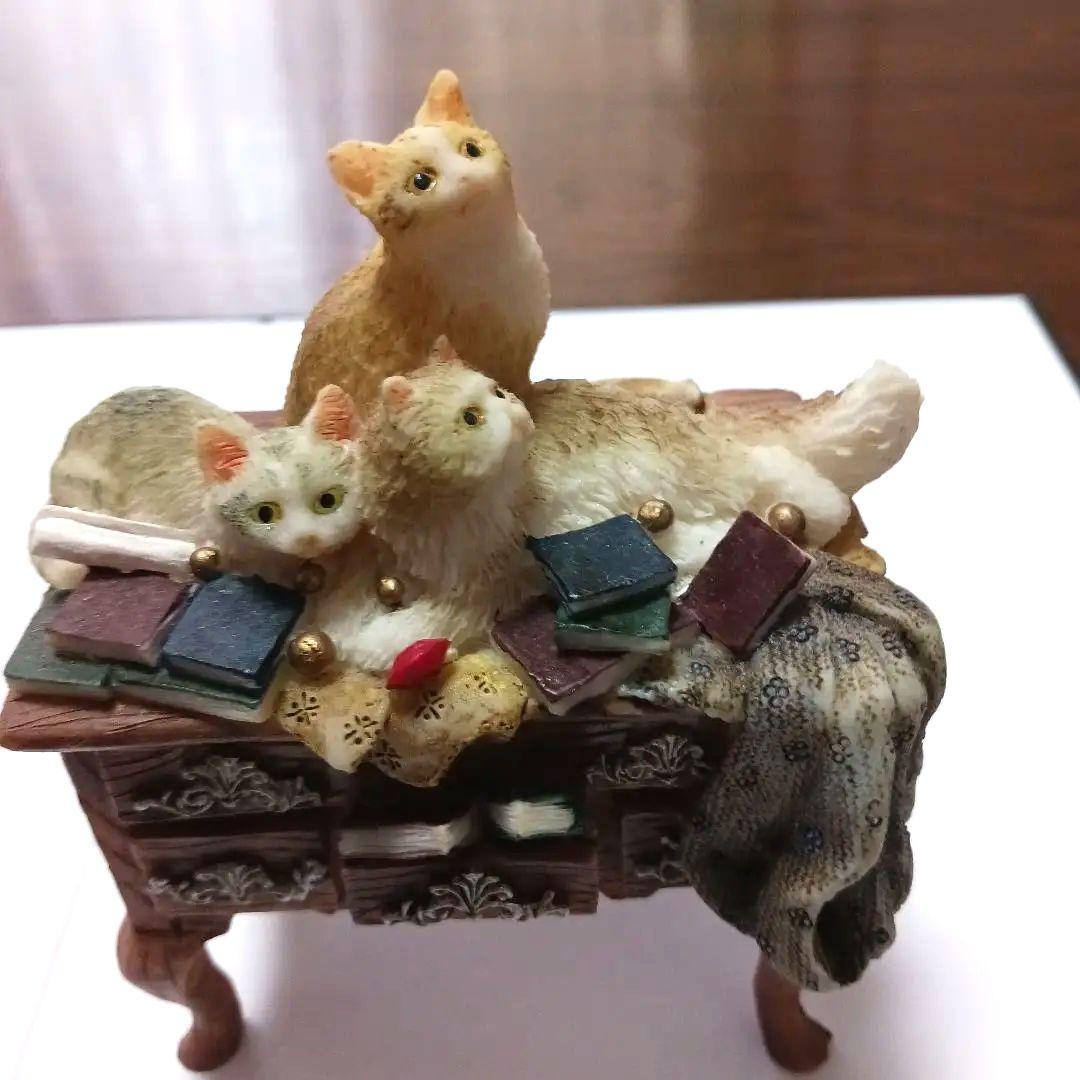 激レア　アンティーク　ネコたちの飾り物　4点
