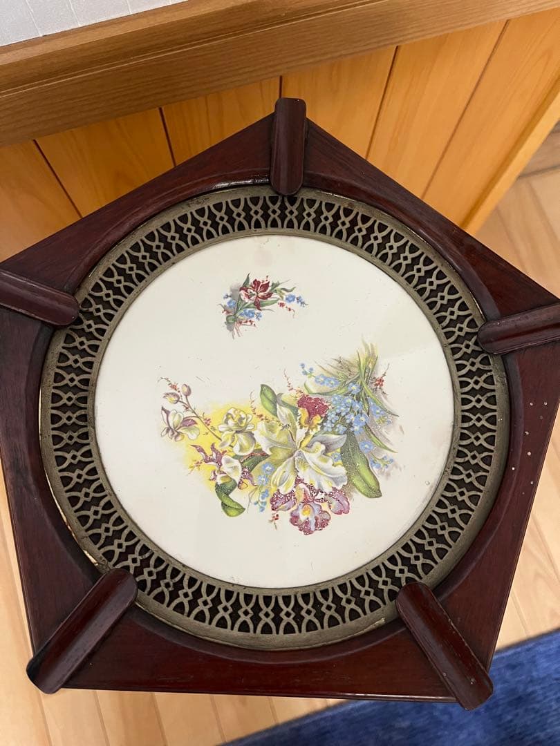 花台　灰皿　紫檀　骨董品