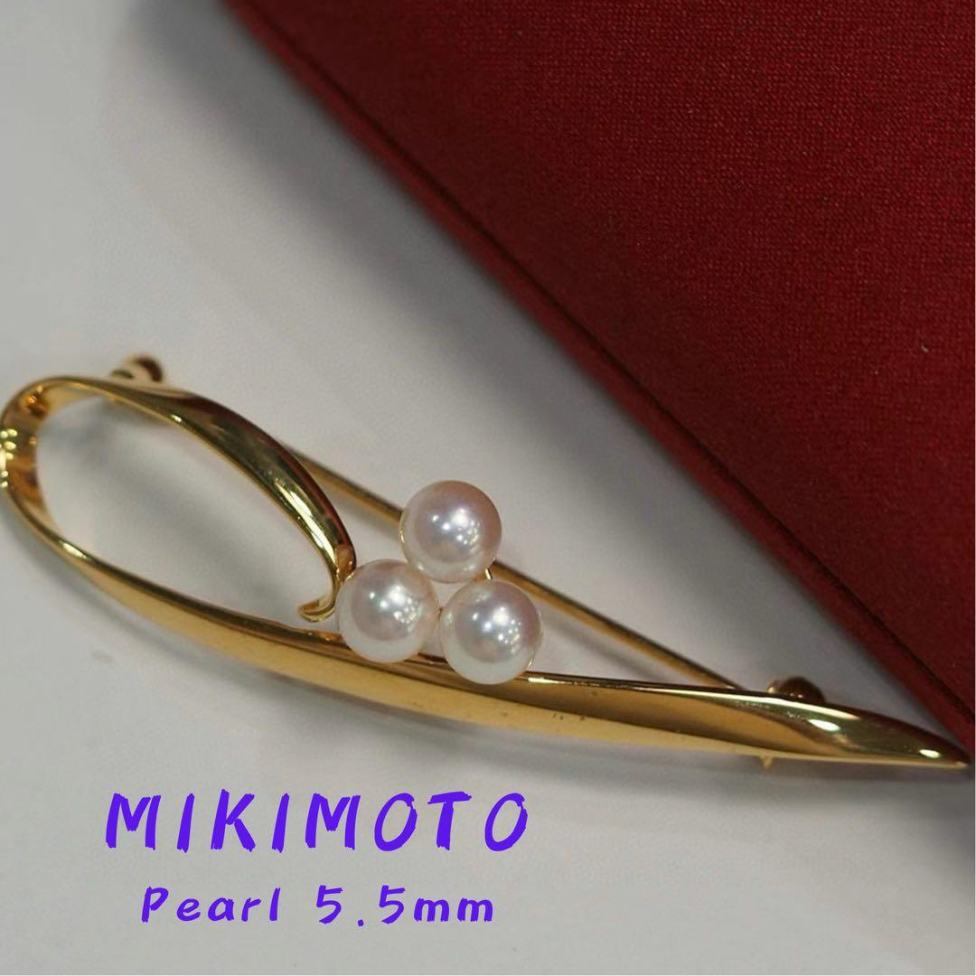 激安❣️MIKIMOTO ブローチ Akoya パール 5.5mm
