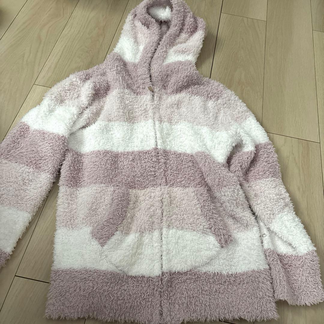 週末限り 美品 ジェラピケ フリース ストライプ ルームウェアセット