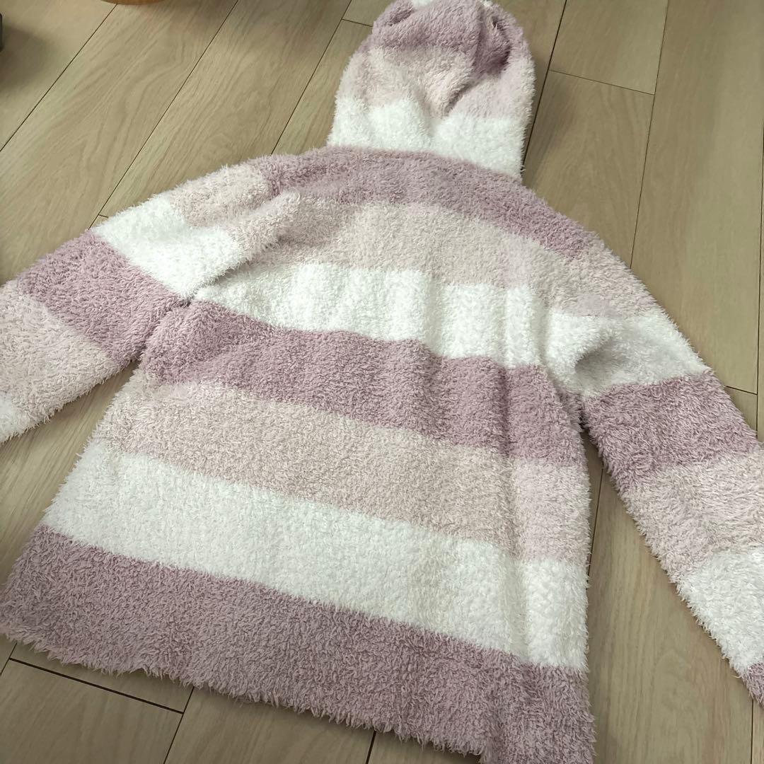 週末限り 美品 ジェラピケ フリース ストライプ ルームウェアセット