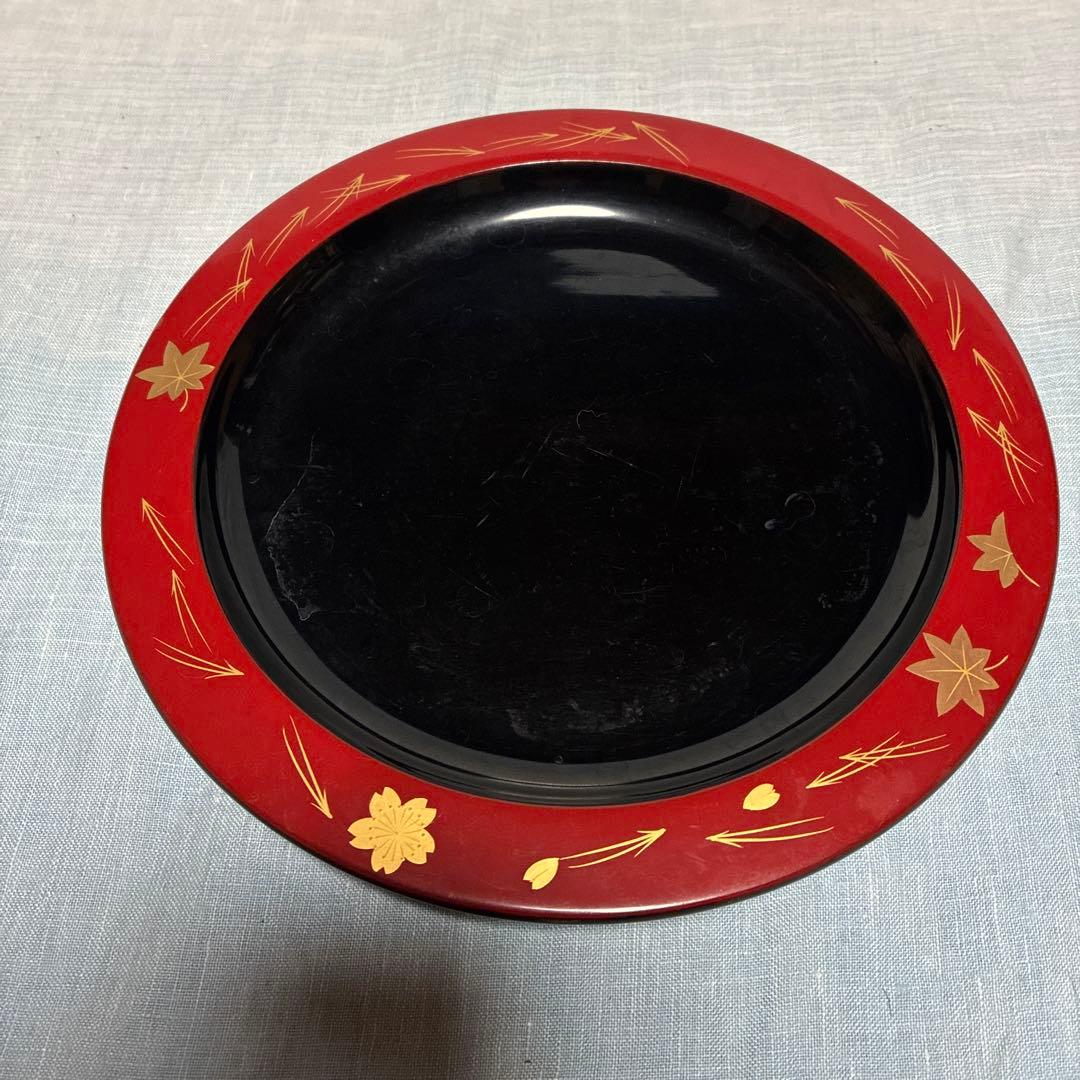 輪島塗　菓子器