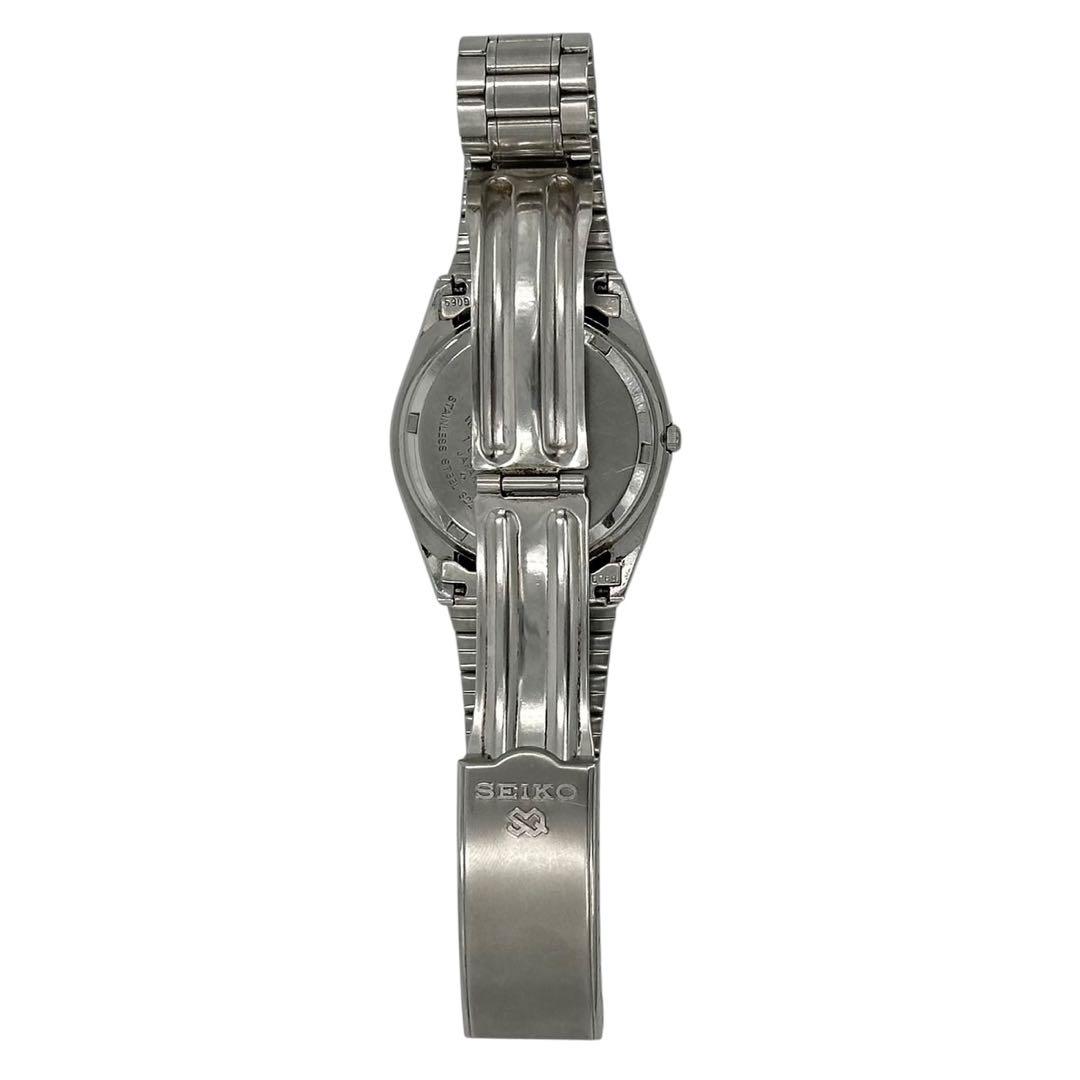 セイコー　腕時計　クオーツ　デイデイト　8223-7180 シルバー　メンズ
