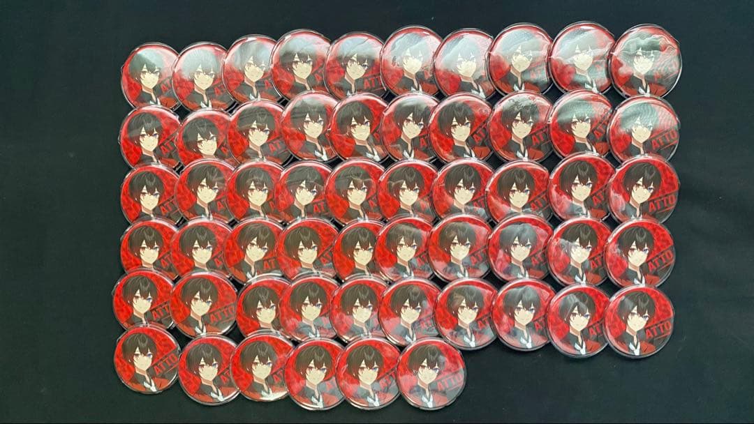 あっとくん 缶バッチ 56個