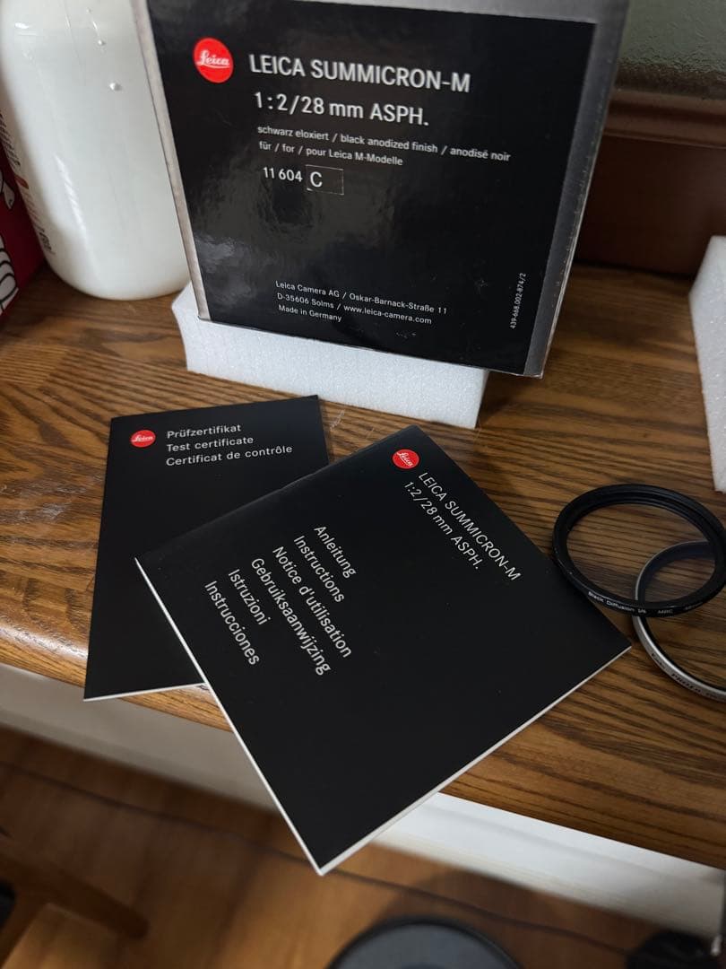 美品Leica ライカズミクロン M28mm F2.0 ASPH. 11604C