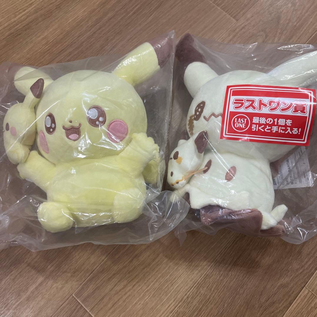 ピカチュウ・ミミッキュ ぬいぐるみ＊一番くじ ポケピース A賞 ラストワン賞