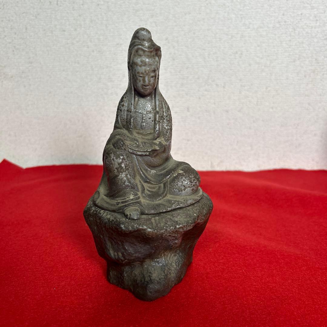 備前焼 名工　難波好陽 仏像　香炉❓貴重