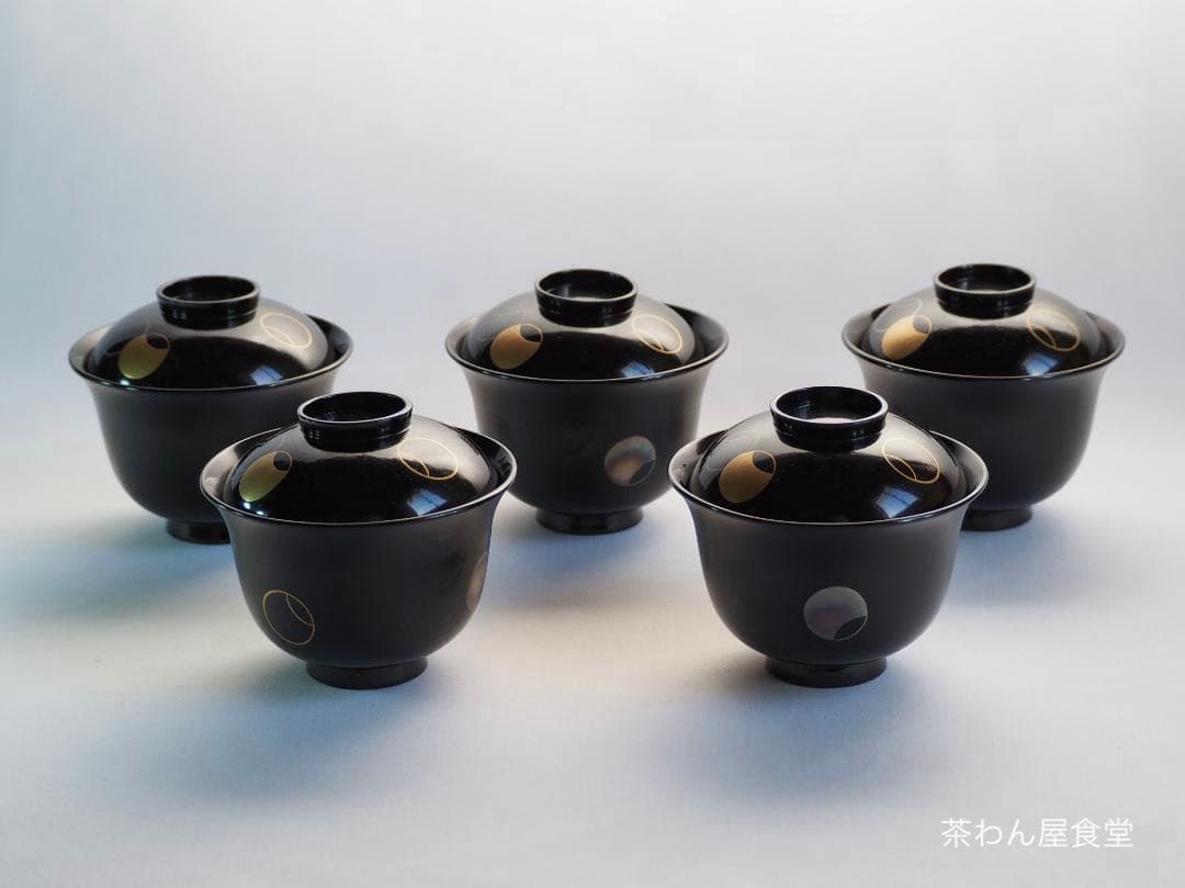 11代中村宗哲造『つぼつぼ蒔絵吸物椀』（共箱）